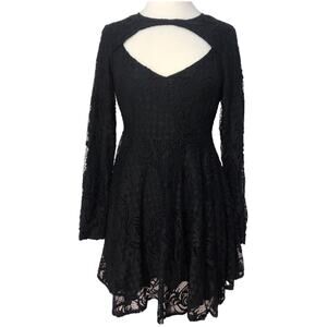 MINKPINK Heart of Glass Lace Cutout A-Line Mini Dress Medium NWT